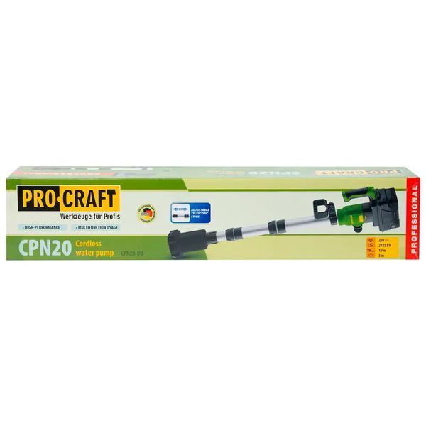 Акумуляторний водяний насос Procraft CPN20 UNIVERSAL (без АКБ та ЗП) 6931593 фото