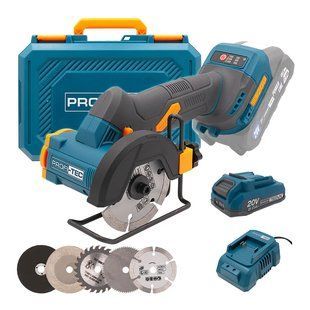 Акумуляторна універсальна дискова пила PROFI-TEC PWS390 UltraCore (1&times;PT2020VX (2.0 Аг), зарядний пристрій) 0455294 фото