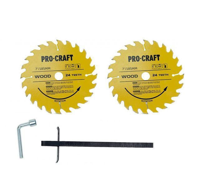 Дискова пила Procraft KR2300 (2 диски) 185 мм 1166903 фото