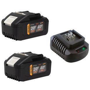 Аккумуляторная батарея Procraft Battery20/40 (20В 8Ач, 40В 4Ач) 2шт + Зарядное устройство Procraft Charger40/2A 2588241 фото