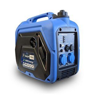 Інверторний бензиновий генератор PROFI-TEC GG2200i 2.2 кВт, 220 В, шумопоглинаючий кожух, мідна обмотка 8176840 фото