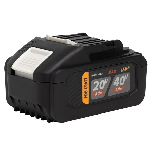 Акумуляторна батарея Procraft Battery20/40 (20В 8Аг, 40В 4Аг) 2 шт + Зарядний пристрій Procraft Charger40/2A 2588241 фото