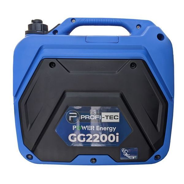 Інверторний бензиновий генератор PROFI-TEC GG2200i 2.2 кВт, 220 В, шумопоглинаючий кожух, мідна обмотка 8176840 фото