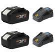 Акумуляторна батарея Procraft Battery20/8C 8 Ач Type-C - 2 шт + Зарядний пристрій Procraft Charger20/4A - 2 шт