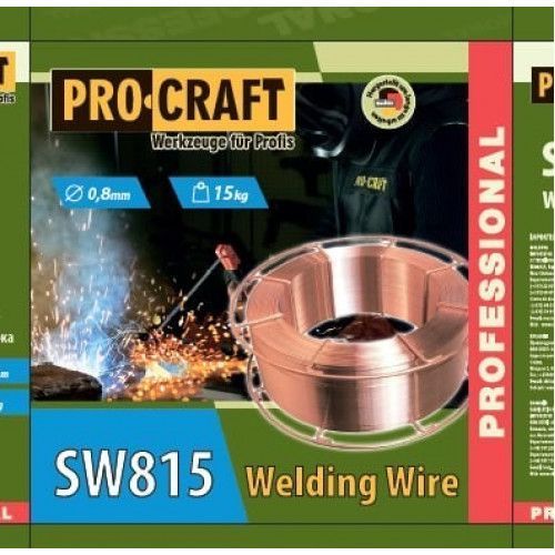 Сварочная проволока Procraft SW815 Universal (0,8 мм, 15 кг) 4750647 фото
