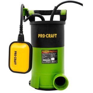 Занурювальний насос Procraft PN27 (низьке всмоктування) UNIVERSAL &mdash; 750 Вт, 14000 л/год, кабель 10 м 8316468 фото