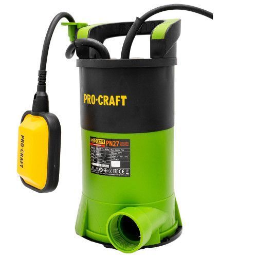 Занурювальний насос Procraft PN27 (низьке всмоктування) UNIVERSAL &mdash; 750 Вт, 14000 л/год, кабель 10 м 8316468 фото