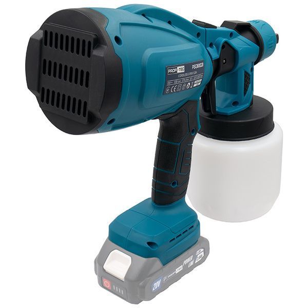 Акумуляторний фарбопульт PROFI-TEC PSG80020 POWERLine (2 х PT2020MP (2.0 Aг), зарядний пристрій) 8898927 фото