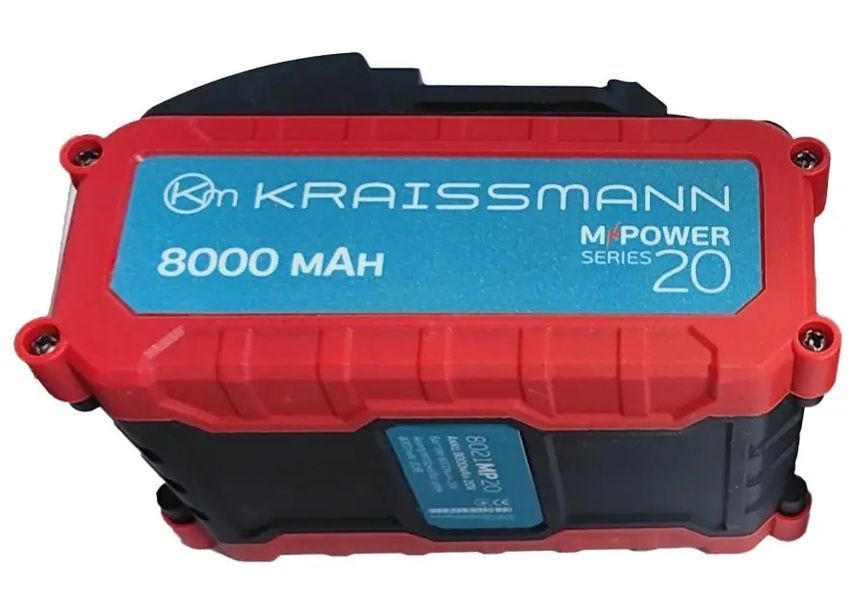 Універсальний акумулятор KRAISSMANN 8021 MP 20 (20 В, 8.0 А&middot;год) тип М 8176714 фото
