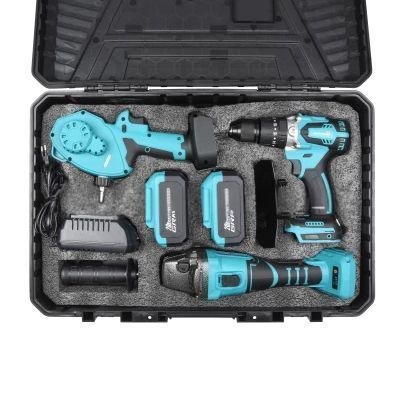Набор аккумуляторных инструментов Grand № 3G (МШУ-20BL/PRO+ДА-20/13UBL+АПЦ-20V/8") ​​АКБ 20/4-2шт, прим., аксессуары, кейс 8288435 фото