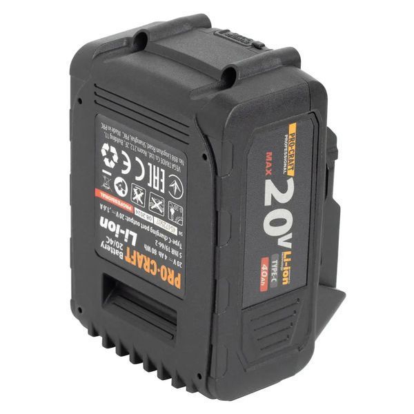 Аккумуляторная батарея Procraft Battery20/4С 4 Ач Type-C: 2 шт + Зарядное устройство Procraft Charger20/4A 5210049 фото