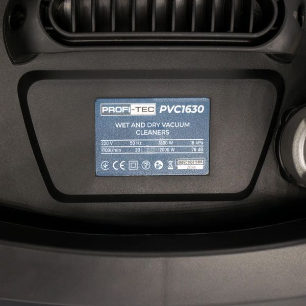 Будівельний пилосос PROFI-TEC PVC1630 (1600 Вт, 30 л) 8018825 фото