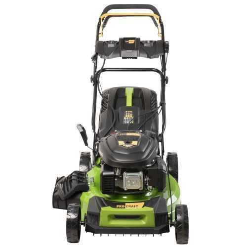 Газонокосарка бензинова Procraft PLM505ES ELECTRO STARTER (Мульчування, Моторизований привід, 8 рівнів висоти, Додатковий ніж (501 мм), мішок 62 л.) 3336717 фото