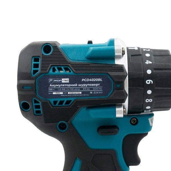 Акумуляторний ударний шуруповерт PROFI-TEC PCD4020BL POWERLine (2&times;PT2020MP (2.0 Аг), зарядний пристрій) 1731099 фото