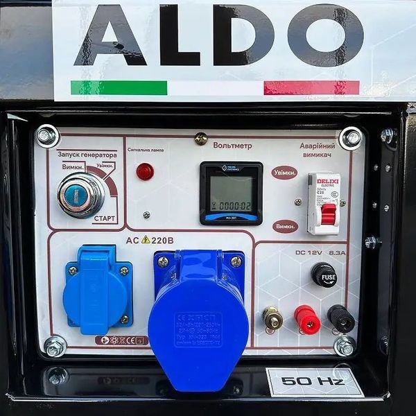Генератор дизельний ALDO AP-5500DE 220 В, 5.5 кВт, електростартер, мідна обмотка 5562157 фото