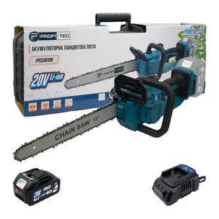 Акумуляторна ланцюгова пила PROFI-TEC PPCS3020BL POWERLine (1&times;PT2040MP (4.0 Аг), зарядний пристрій) 3403303 фото