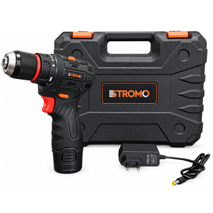 Шурупокрут з набором STROMO SA12Li &mdash; 12 В, Brushless, 30 Нм, 1 АКБ 2 А&middot;год, ЗП та кейс 6976559 фото