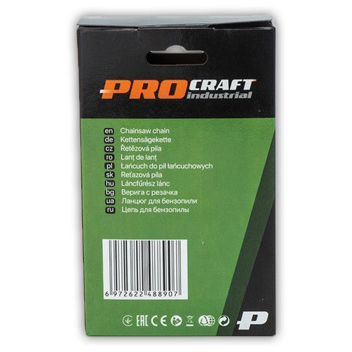 Ланцюг Procraft, 59 зв. крок 3/8 "Lp, ширина 0,050", коло 1814907 фото