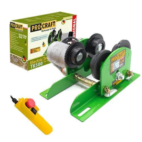 Тельфер електричний з кареткою Procraft TP500 + TK500 (250/500 кг; 10/20м) 5021774 фото