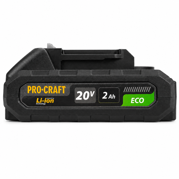 Набор аккумуляторов Procraft ECO 20/2 (20 В, 2 Ач, Li-Ion) + Зарядное устройство PROCRAFT 20/1 (штекер) 4559491 фото