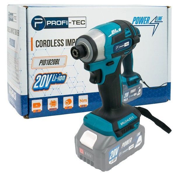 Акумуляторний гвинтоверт PROFI-TEC PID1820BL POWERLine (без АКБ та ЗП) 1534270 фото