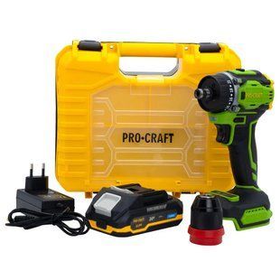 Шуруповерт Procraft PA18Pro DFR (1 АКБ 2.0Аг) безщеточный 5291862 фото