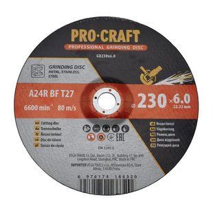 Диск зачистный Procraft GD230x6.0 230 мм 6,0 мм 22,2 мм 7917093 фото
