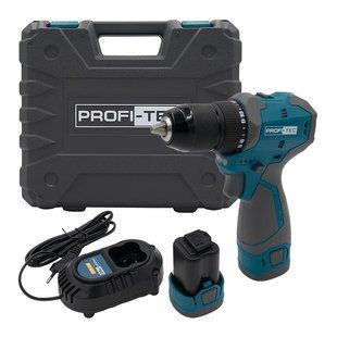Акумуляторний шуруповерт PROFI-TEC PPCD5516 (2&times;PPT1620 (2.0 Аг), зарядний пристрій) 8899666 фото