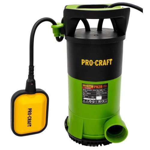 Занурювальний насос Procraft PN28 (3 в 1) UNIVERSAL &mdash; для чистої та брудної води, 14000 л/год, кабель 10 м 5124171 фото