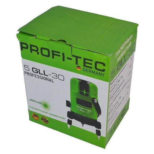 Лазерний нівелір PROFI-TEC 5GLL-30 Professional 0522102 фото