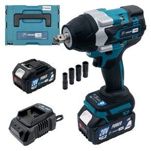 Акумуляторний гайковерт PROFI-TEC DTW800BL POWERLine (2&times;PT2040MP (4.0 Аг), зарядний пристрій) 3504366 фото