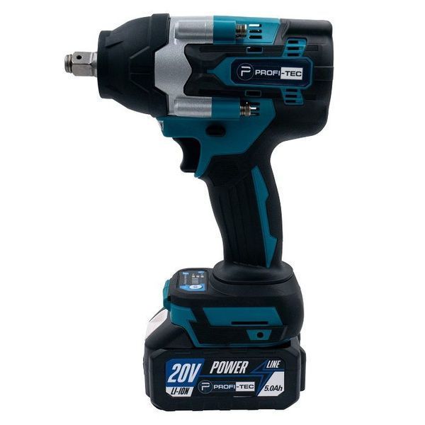 Акумуляторний гайковерт PROFI-TEC DTW800BL POWERLine (2&times;PT2040MP (4.0 Аг), зарядний пристрій) 3504366 фото