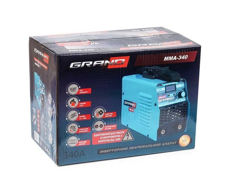 Инверторный сварочный аппарат Grand MMA-340 297363 фото