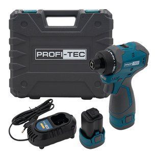 Акумуляторний шуруповерт PROFI-TEC PPCD5516Q (2&times;PPT1620 (2.0 Аг), зарядний пристрій) 4746356 фото