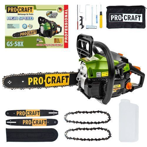 Бензопила Procraft GS-58X (шина+ланцюг 35 та 40 см) 974757 фото