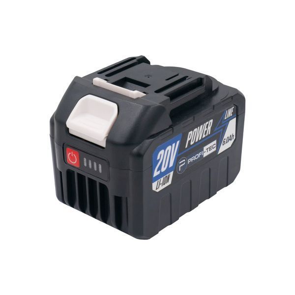 Аккумуляторная батарея PROFI-TEC PT2060MP, 20V 6.0 Ач, высокотоковая 10С, с индикатором 0726616 фото