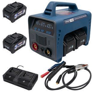 Акумуляторний зварювальний апарат PROFI-TEC PCWM16040 (40 В, до 160 А, 2&times;АКБ 8.0 Аг, транзистори TOSHIBA, електрод 2.5&ndash;3.2 мм, двопортовий ЗП) 2809732 фото