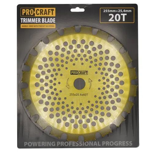 Ніж 40T победітовий двостороній золото Procraft D255*25.4 1239138 фото