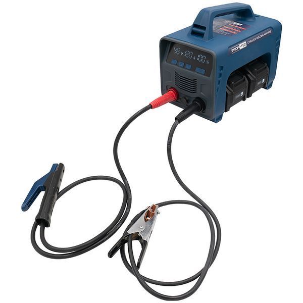 Аккумуляторный сварочный аппарат PROFI-TEC PCWM16040 (40 В, до 160 А, 2&times;АКБ 8.0 Ач, транзисторы TOSHIBA, электрод 2.5&ndash;3.2 мм, двухпортовое ЗУ) 2809732 фото