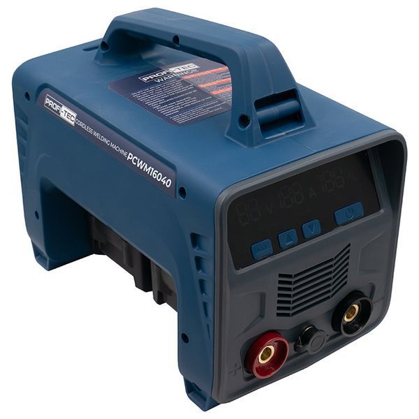 Аккумуляторный сварочный аппарат PROFI-TEC PCWM16040 (40 В, до 160 А, 2&times;АКБ 8.0 Ач, транзисторы TOSHIBA, электрод 2.5&ndash;3.2 мм, двухпортовое ЗУ) 2809732 фото