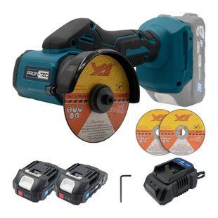 Акумуляторний універсальний різак PROFI-TEC PWS7620 POWERLine (2&times;PT2020MP (2.0 Аг), зарядний пристрій) 3709097 фото
