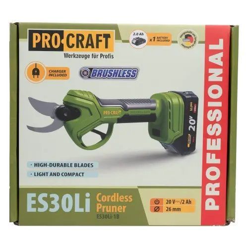 Акумуляторний секатор Procraft ES30Li (1 АКБ та зар. прист.) 3405563 фото