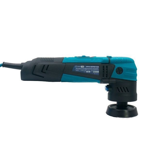 Роторная электрическая полировальная машина PROFI-TEC PPM-607SR SET (диски 30/50/75 мм, ход 7 мм, кабель 6 м) 15 полировальных кругов, сумка, коробка 30/50/75 мм) 9646042 фото